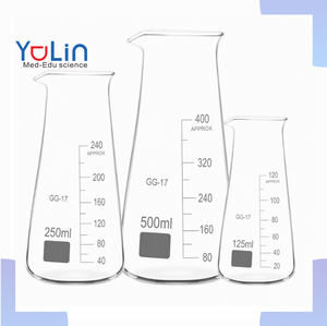 Vaso Cónico <span class=keywords><strong>de</strong></span> Vidrio Borosilicato <span class=keywords><strong>de</strong></span> 125 ml con Boquilla para Laboratorio <span class=keywords><strong>de</strong></span> Química, Venta al por Mayor <span class=keywords><strong>de</strong></span> Fábrica - Product Image 1