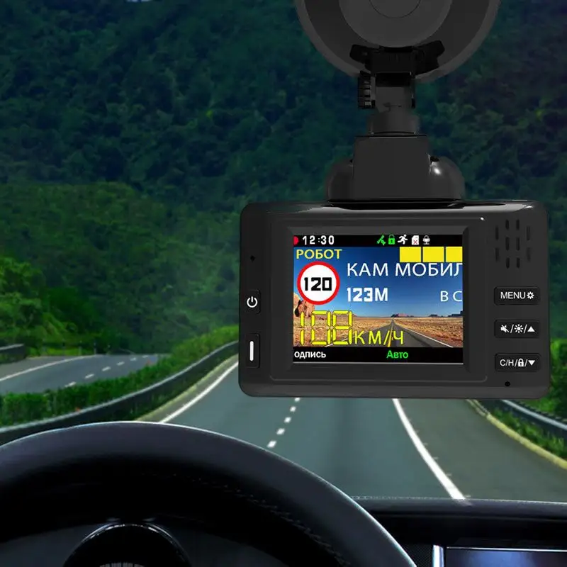 Pendeteksi Radar 3 Dalam 1 Mobil Dvr Gps Kamera Logger Dash Cam Radar Detektor 3 "Tampilan LCD untuk Rusia Laser 1080P K618SG