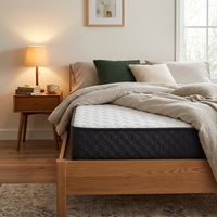 Lits à ressorts sur mesure de haute qualité, taille Queen, taille King, meilleur mousseur à mémoire de forme compressé, double ressort, matelas en mousse