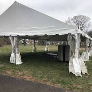 Carpa Blanca Elegante para Eventos de 10x20, Capacidad para 100-50 Personas, Ideal para Terrazas y Bodas, Barras de Bar Incluidas - Product Image 5