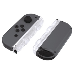 Coque de remplacement transparente avec poignée personnalisée et boutons pour sangle de poignet Nintendo Switch Joy-Con - Product Image 6