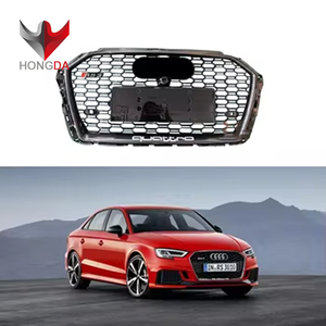 Kit carrosserie Grille alvéolée en fibre <span class=keywords><strong>de</strong></span> carbone pour <span class=keywords><strong>Audi</strong></span> <span class=keywords><strong>A3</strong></span> 2017 2018 Facelift <span class=keywords><strong>Audi</strong></span> RS3 Grille avant - Product Image 3