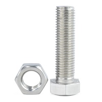 China Fabriek Fasteners M8 M16 M20 Roestvrij Staal Hex Bout En Moer Staal Verzinkt Hdg Zeskantbout DIN933