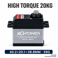 Servomoteur RC 20 kg à engrenages en titane, sans noyau, étanche, numérique, à couple élevé, pour robot, XQ-POWER XQ-S4020D, direct usine, 6,0 V