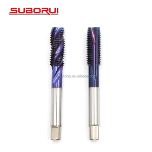 Tarauds de <span class=keywords><strong>machine</strong></span> SUBORUI Tarauds de <span class=keywords><strong>machine</strong></span> à nano-revêtement HSS Tarauds de filetage M3 <span class=keywords><strong>M4</strong></span> M5 M6 M7 M8 M10 M12 M14 Tarauds de <span class=keywords><strong>machine</strong></span> à flûte en spirale - Product Image 1