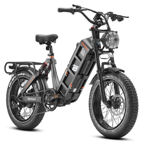 Bicicleta Eléctrica Híbrida de Ciudad y Carretera con Neumáticos Anchos, Motor Personalizado Eahora Juliet, 52V 60Ah, Doble Motor, Stock en la UE y Reino Unido - Product Image 1