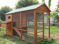 Mobilier pour Animaux Personnalisé Étanche Luxe Grande Volière en Bois de Jardin Poulailler en Bois Avec Pondoir