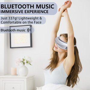 Masseur oculaire à vente directe d'usine avec Bluetooth, compresse chaude, protection oculaire par pression, fonction musicale, chargement USB Type-C - Product Image 2