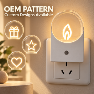 OEM ODM Custom LED <b>Night</b> <b>Light</b> <b>Plug</b> <b>In</b> <b>Light</b> Sensor 2700k Warm White Energy Saving Wall Outlet <b>Night</b> Lamp <b>for</b> <b>Kids</b> Bedroom - Product Image 2