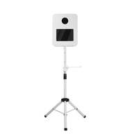Photomaton portable en métal avec écran tactile de 13,3 pouces, impression instantanée, couleur blanche, trépied réglable pour selfie