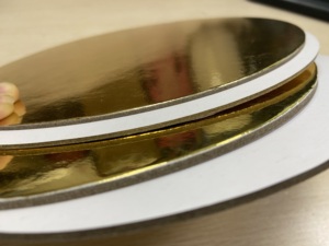 Bán Buôn Chất Lượng Cao Giấy Các Tông Dùng Một Lần Lớn Giấy Vòng Vàng Bạc Kim Loại Pet Bánh Hội Đồng Quản Trị - Product Image 2