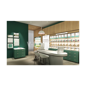 ตู้โชว์เครื่องสำอางกันน้ำได้ตู้โชว์เครื่องสำอางหรูหราดีไซน์ภายในร้านเครื่องสำอาง - Product Image 2