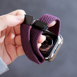 สายนาฬิกาแบบถักไนล่อนหัวเข็มขัดแม่เหล็กสำหรับ Apple Watch S11 - Product Image 3