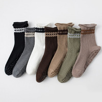 Chaussettes de yoga antidérapantes OEM personnalisées en gros pour femmes, accessoires de maintien pour barre, ballet, danse, et pilates à domicile
