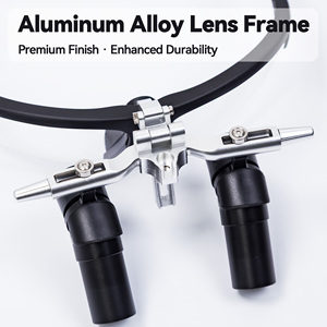 Professional 6X 4X TTL Prismatic Dental Loupes with Wireless LED Light, Ergonomic Adjustable <strong>Binocular</strong> for Surgical Procedures - Product Image 5