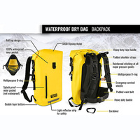 Sac à dos pliable durable pour l'extérieur 2026, sac étanche en PVC, sac à dos de randonnée imperméable