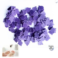 Savon en papier multicolore en forme de petite étoile hydratant et à dissolution rapide, en tranches florales, pour enfants, vente en gros d'usine