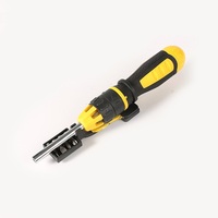 Tournevis à cliquet de précision multi-embouts en acier au chrome-vanadium de haute qualité pour la maison avec embouts PH, Pozi, cruciforme, carré, Torx