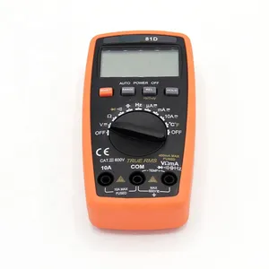 DECCA 81D Instruments électriques Test de diode Buzzer de continuité Multimètre numérique Multimètre à plage automatique 600V 10A Compteur numérique