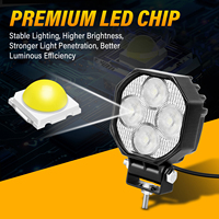 Phare de travail LED personnalisé super lumineux 3 pouces 16W IP67 4x4 tout-terrain 12-24V 1600LM Faisceau spot/diffuse en aluminium moulé sous pression pour camion, VTT, UTV