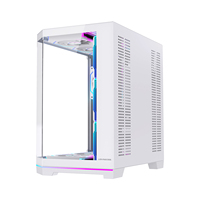 Boîtier ATX LOVINGCOOL à vue complète avec bande RGB inférieure, prend en charge le refroidissement liquide 360 mm, solutions de logo personnalisées pour les intégrateurs de systèmes