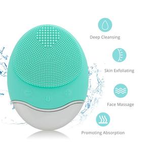 Tần số cao rung Silicone mặt làm sạch bàn chải mini điện mặt sạch không thấm nước Silicone sâu exfoliators - Product Image 2