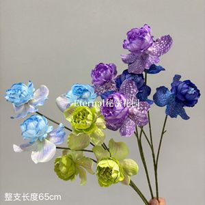<b>Secret</b> Garden Artificial Peonies And Orchids Wedding Decor Floral Arrangement - Product Image 3