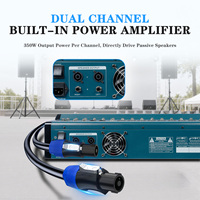 ELM DN1233 350W Mixeur audio professionnel 12 canaux avec interface USB, contrôleur et amplificateur audio