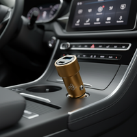Chargeur de voiture en alliage d'aluminium premium PD 3.0/QC4.0/QC3.0/QC2.0, résistant au feu, USB-C + USB, charge rapide pour montre connectée et écouteurs