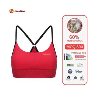 Solarwool Custom Quick Dry Yoga Running Merino Wool Suspender Bra