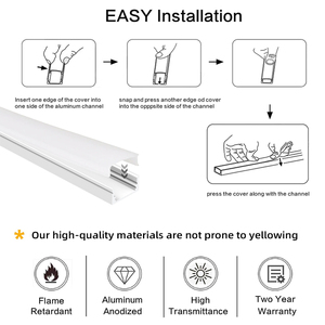 Profilés extrudés en aluminium pour surface, flexible led, avec couvercle pc, revêtement aluminium perfil de aluminio para luz led - Product Image 3