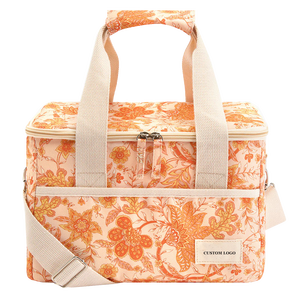 2024 nuevo gran aislamiento estampado personalizado forro playa nevera <span class=keywords><strong>bolsa</strong></span> suave no tejida lona picnic reutilizable <span class=keywords><strong>hielo</strong></span> nevera <span class=keywords><strong>bolsa</strong></span> para comida - Product Image 6