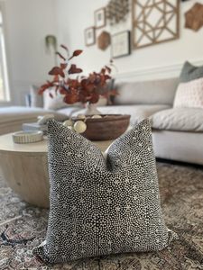 Taie d'oreiller en lin à pois noir-blanc motif élégant pour <span class=keywords><strong>canapé</strong></span> salon décor moderne maison mise à niveau Look <span class=keywords><strong>tendance</strong></span> - Product Image 2