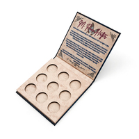 Palette de fards à paupières magnétique vide de luxe personnalisée, boîte d'emballage vide pour fards à paupières, boîte cosmétique rigide en carton avec étui