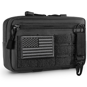 กระเป๋าอเนกประสงค์ DF927 Tactical Molle สีน้ำตาล Coyote ทำจากไนลอน พร้อมซิปและแถบเวลโคร - Product Image 2