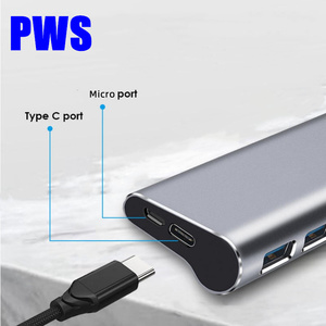 Hub USB Giá Rẻ 4 Cổng USB Hub Server 3.0 Sạc Micro Type-C OTG Micro - Product Image 2