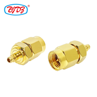 Kits de connecteurs coaxiaux MMCX mâle/femelle vers SMA mâle/femelle Adaptateur d'antenne coaxial Kit adaptateur coaxial SMA vers MMCX Adaptateur en laiton pur