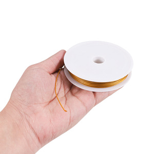 Alambre de Acero Inoxidable Dorado para Bisutería, Alambre Fino Plateado para Hacer Joyas, 0.3mm, 10M, Origen Yiwu, Primavera 2024 - Product Image 2