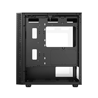 Boîtier PC ATX Zeromaster avec panneau latéral en verre trempé ouvrable, meuble de bureau pour tour d'ordinateur de jeu