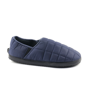 Mules en nylon matelassées noires pour homme, pantoufles d'hiver pour le camping, pantoufles en duvet - Product Image 3