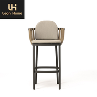 Haute qualité Villa luxe tabouret chaise haute tabouret de bar moderne mi-siècle Wishbone comptoir hauteur tabouret de bar