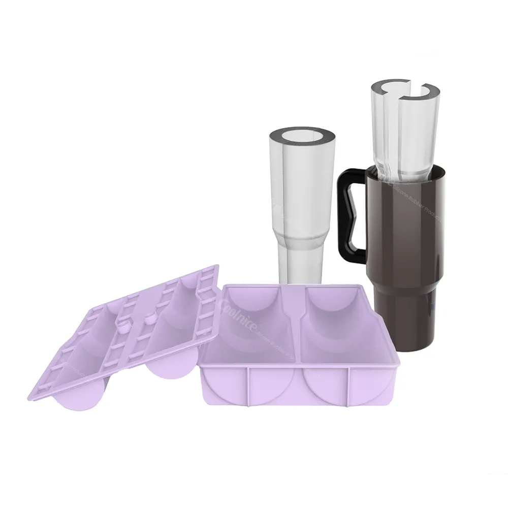 Customized Package Portable Silicone Ice Cube Molds Ice Tray for Cup Easy Fill and Release Ice Maker