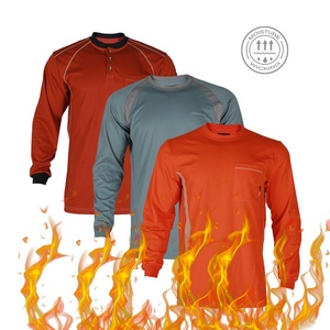 Áo sơ mi chống cháy, áo bảo hộ lao động, đồng phục thợ máy, áo chống dầu khí, chất liệu thấm hút mồ hôi - Product Image 1