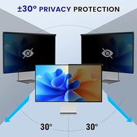 Protection d'écran anti-espion en acrylique ultra-fin de 32 pouces, 0,3 mm, haute transparence, pour moniteur d'ordinateur