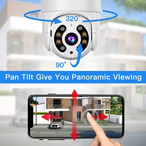 <span class=keywords><strong>Telecamera</strong></span> IP di Sicurezza Wireless WiFi 1080P HD per Casa <span class=keywords><strong>con</strong></span> Audio Bidirezionale, PTZ, Zoom 4x, Sensore CMOS, Visione Notturna, per Esterni - Product Image 2