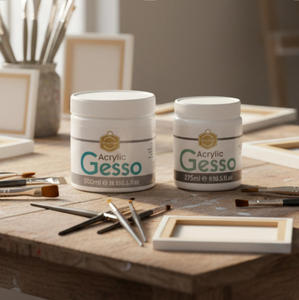 Keep Smiling <strong>White</strong> Fluid Artist <strong>Acrylic</strong> Gesso <strong>Paint</strong> Set Professional Nox-toxic Canvas DIY <strong>Acrylic</strong> <strong>Paint</strong> for Art Drawing - Product Image 2