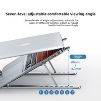 Support pliable en métal pour ordinateur portable, universel, antidérapant, à double fourche, pour Macbook Pro Air Lenovo Notebook