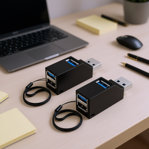 Box splitter portatile USB 3.0 a 3 porte da 2 pezzi per PC portatile e notebook - Product Image 2