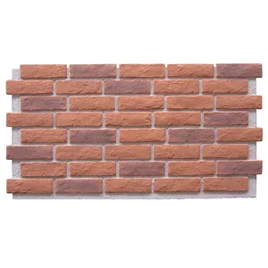 NEU Factory Solid Surface Thin Brick Veneer Cheapest 3D Faux Brick Wall Panel For Interior And Exterior Wall Covering Foam Panel