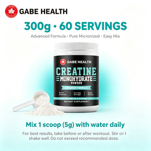 Wholesale Micronized <strong>Creatine</strong> Monohydrate Powder 300g 5g Per Serving Pure No Fillers Muscle Growth Strength Recovery Sports OEM - Product Image 3